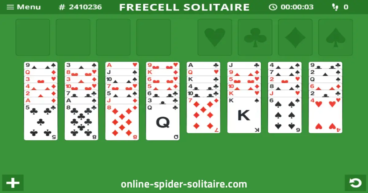 Freecell Solitaire Online for Free