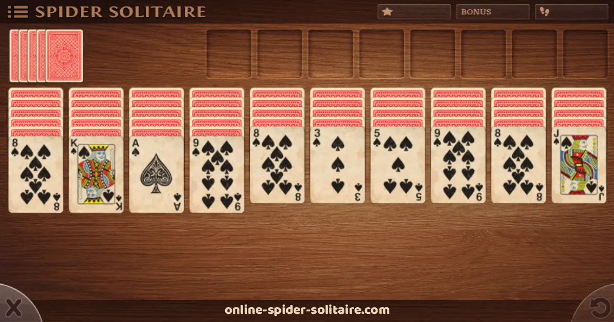 Spider Solitaire Classic Online for Free