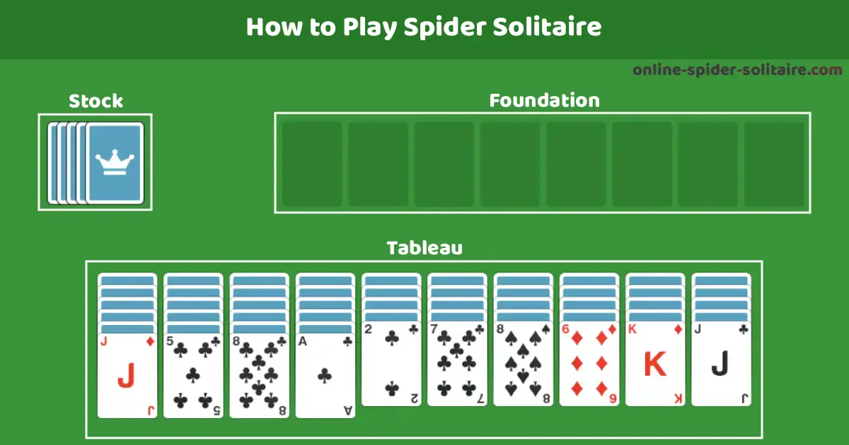 how to play spider solitaire